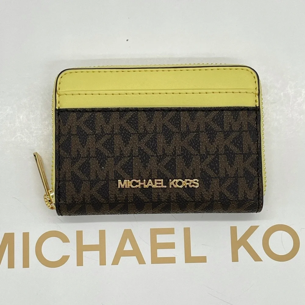 Michael Kors MD ZA Card Case Wallet Buttercup